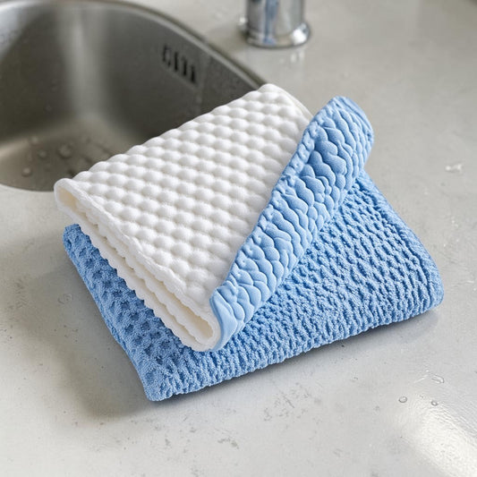Jpkvd Dual-Action Kitchen Cleaning Cloth - Non-Stick & Anti-Grease Scrubber - Removes Stubborn Stains Easily - Durable & Odor-Resistant